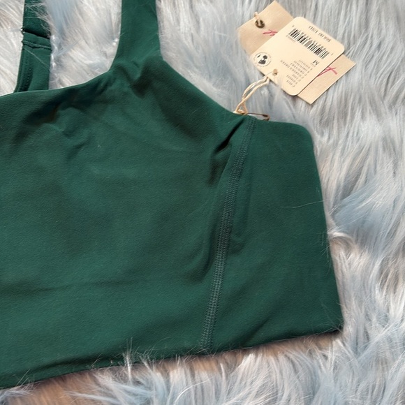 NWT Free People Movement X Hatch Never Better Square Neck Garden Green Bra M - Picture 5 of 10